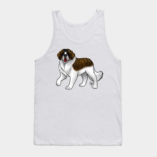 Dog - Saint Bernard - White and Brindle Tank Top